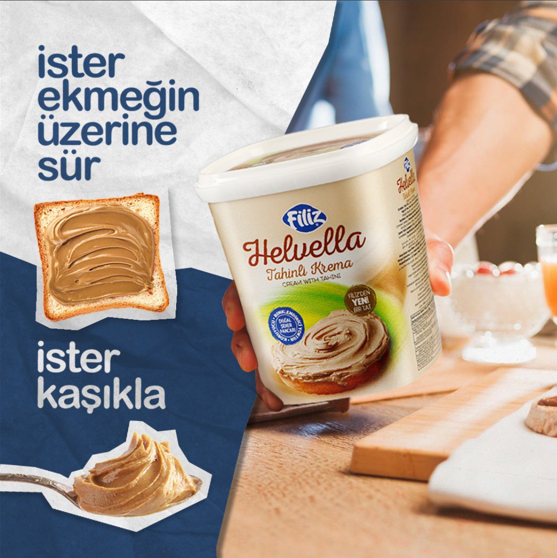 İster ekmeğin üstüne sür, ister kaşıkla her hali güzel 😊

Yemeye doyamayacağınız lezzet.
#helvella