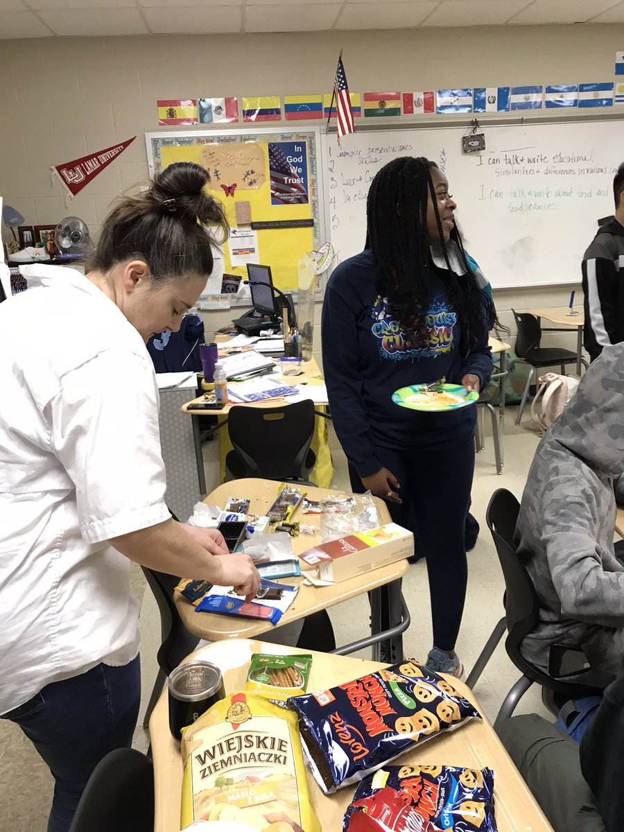 Cultures In Action Students Club of Leaman JH (@leamanintlssclb) on Twitter photo Cultures in Action Student Club got to sample some treats from Poland π΅π± today! <a href="/LamarCISD/">Lamar CISD</a> <a href="/LeamanJH/">Leaman Junior High</a> Cultures in Action Student Club got to sample some treats from Poland π΅π± today! <a href="/LamarCISD/">Lamar CISD</a> <a href="/LeamanJH/">Leaman Junior High</a>