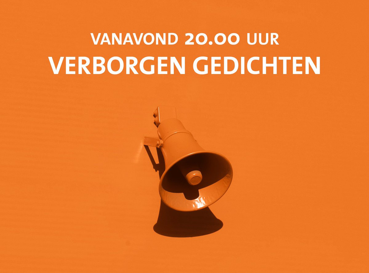 debiebschiedam's tweet photo. ‘Verborgen Gedichten’ 💬 Vanavond vieren we de poëzie 🧡 Vluchtelingen en migranten lezen gedichten voor, die zij meenamen in hun bagage uit hun land van herkomst. Woorden die zij niet zijn vergeten en niet kunnen vergeten... Stream live om 20.00 uur: https://t.co/MpGKemUVwp https://t.co/sI3xix3Pl6