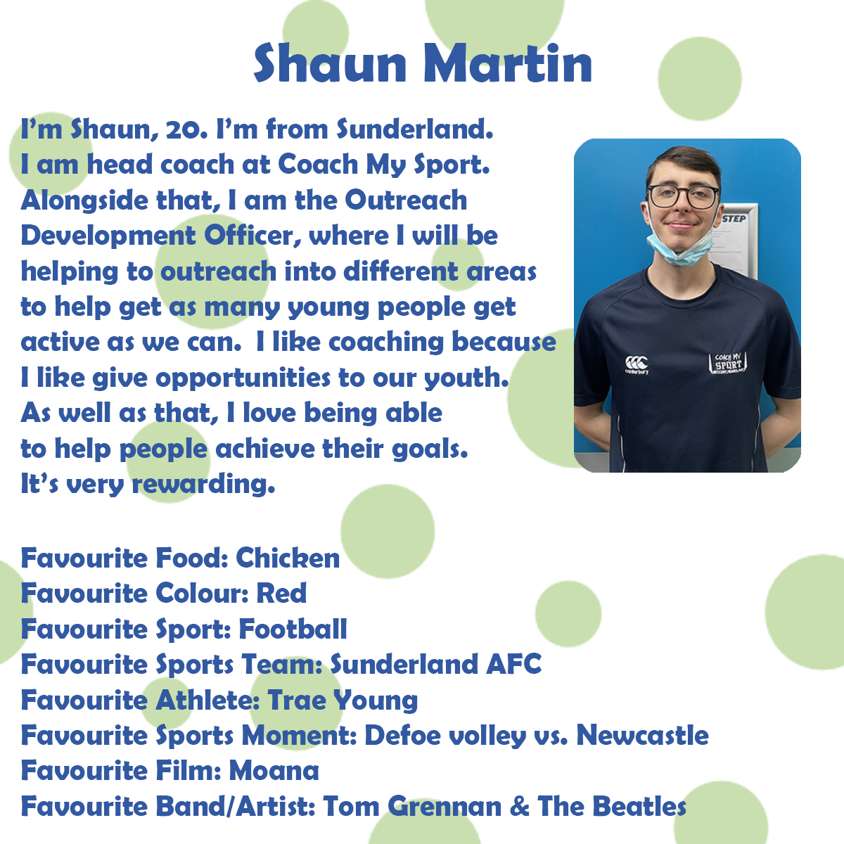 coachmysport's tweet image. Introducing our staff Week 1: Shaun Martin