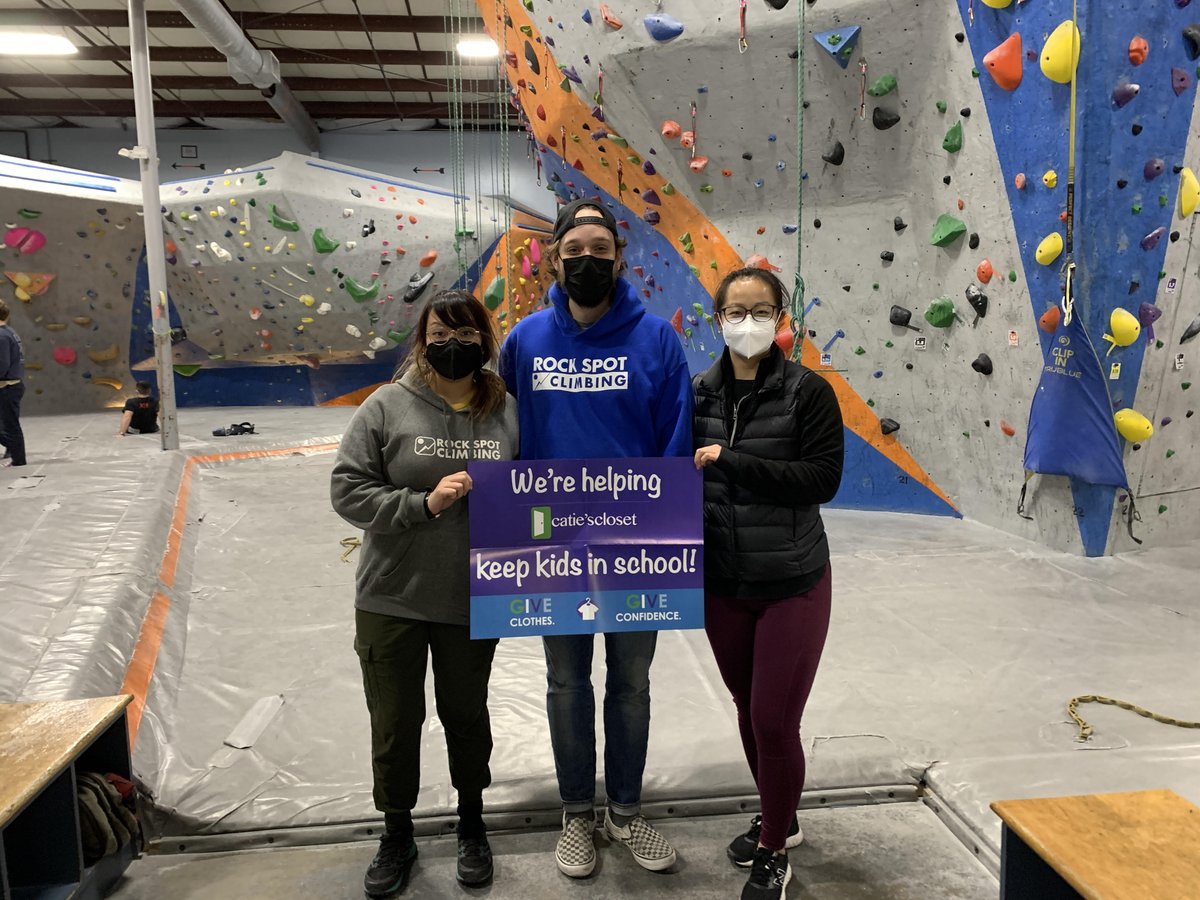 Caties_Closet's tweet photo. 💜💜💜 YOU ARE HELPING @RockSpotClimb !
Because of you, we reach more children in need and uplift their spirits. Thank you for hosting a drive and spreading the word about Catie's Closet!
#CatiesCloset
#GiveClothesGiveConfidence
#Donate
#GiveWhereYouLive
#HostADrive https://t.co/3fTPpvWwS5