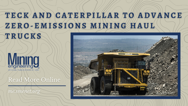 MineEngineering's tweet photo. Teck Resources Ltd. and Caterpillar Inc. announced an agreement to work toward deploying 30 of Caterpillar’s zero-emissions large haul trucks at Teck mining operations.
Read more online: https://t.co/1VWujCGDdM #mining #engineering #ZeroEmissions #Caterpillar #TeckResources https://t.co/i9sNRLbM6B