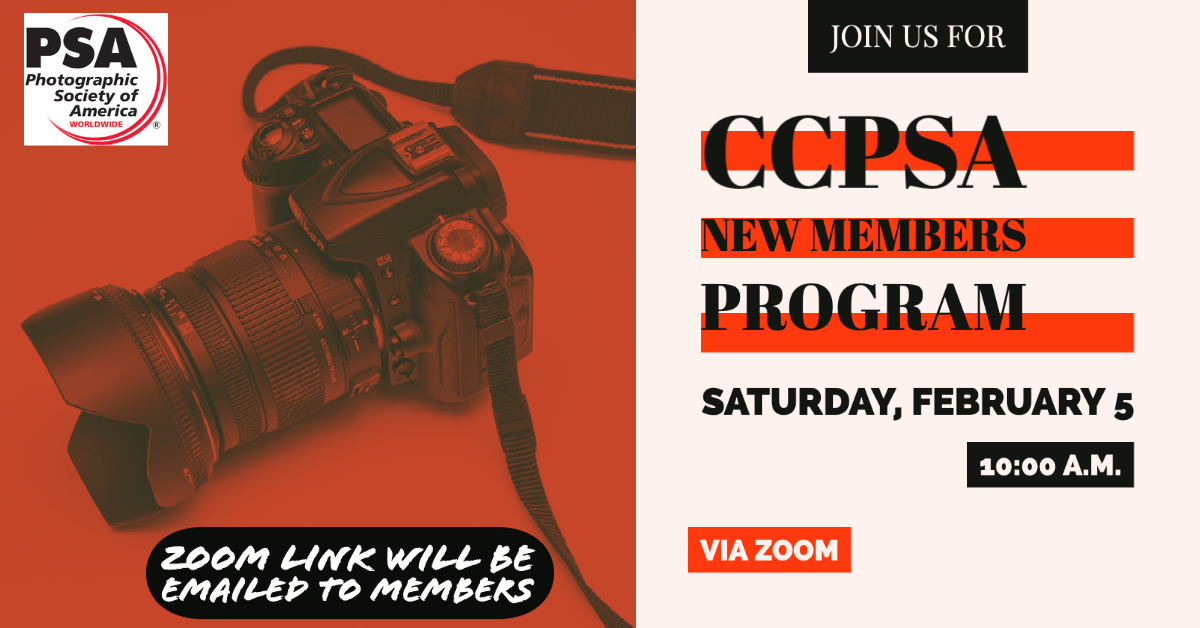 ChapterPsa's tweet image. Grab a hot cup of coffee, tea, or hot chocolate and join us via Zoom on Saturday, February 5th at 10:00 a.m. for a program featuring some of our new members' photography. The Zoom link will be emailed to members one or two days before this event, so check your mail and hop on!