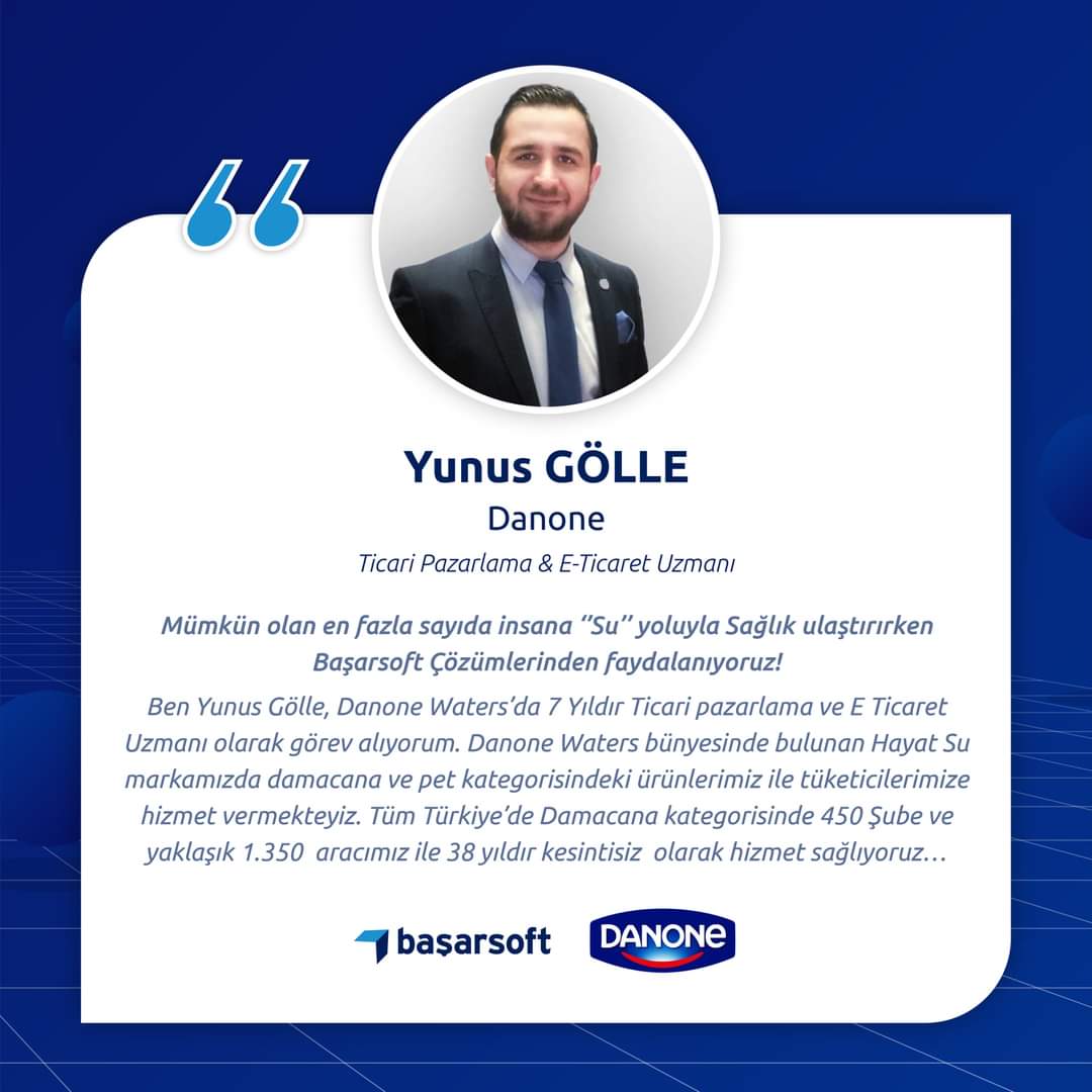 'Danone Başarsoft'la nasıl başarıya ulaştı?' Danone Ticari Pazarlama & E-Ticaret Uzmanı Yunus GÖLLE anlattı.

Yazının devamını okumak için basarsoft.com.tr/danone-basari-… bağlantısını ziyaret edebilirsiniz.

#Başarsoft #BaşarMapServer #Danone #MapServer #CBS #GIS