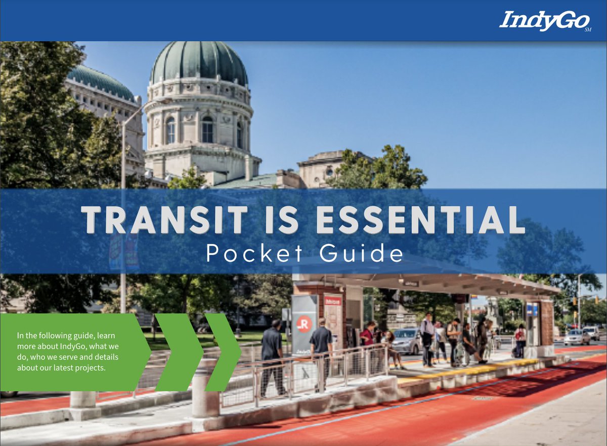 Check out <a href="/IndyGoBus/">IndyGo</a>'s #TransitIsEssential pocket guide to learn more about IndyGo, what they do, who they serve, and details about their latest projects. 

ow.ly/g4VX50HAWI0

#TransitDrivesIndy | <a href="/Transit4Indy/">Transit Drives Indy</a>