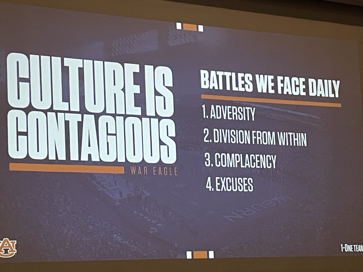 Here are some of the battles that all teams face. Coach Harsin - “There are no bad days, just bad moments.”