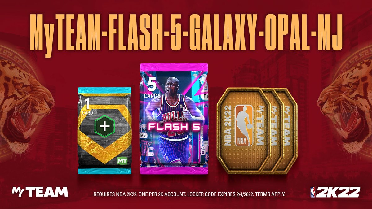 NBA2KMyTEAM's tweet photo. Locker Code 🚨 Use this code for a Flash 5 Pack, Slasher Diamond Shoe Boost Pack or 3 tokens.

Available for one week https://t.co/lRBzIz6eQr