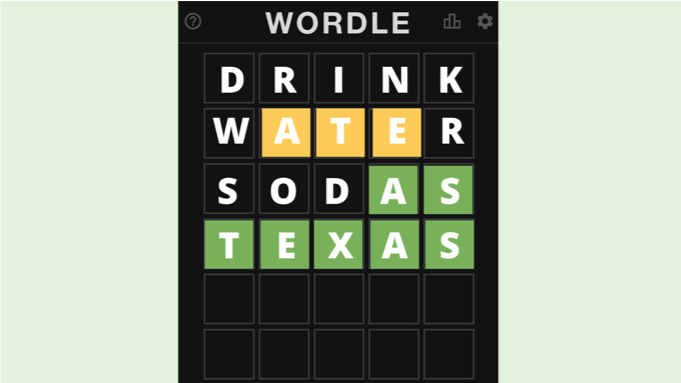 TexBev's tweet photo. What’s your favorite #beverage related #Wordle guess? https://t.co/rzuSkSYLsF