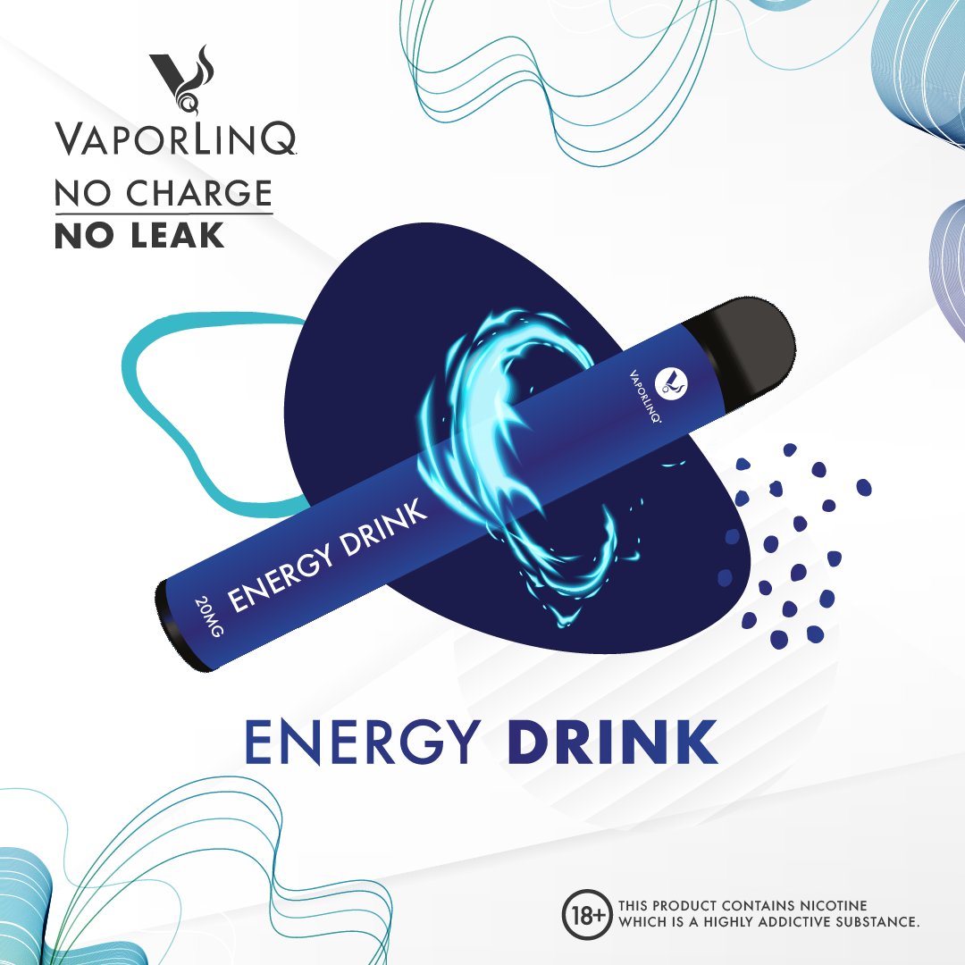 VaporLinQGroup's tweet image. Who enjoys a sweet, fizzy energy drink flavour? Kick your cravings for longer with 20mg nicotine + 2% nic salts. Visit vaporlinq.com to get yours ⚡

#ireland #ni #puffbars #vape #vapers #vapelife #vapefam #quitsmoking #eliquid #ecigs #vapingsaveslives #nicsalts