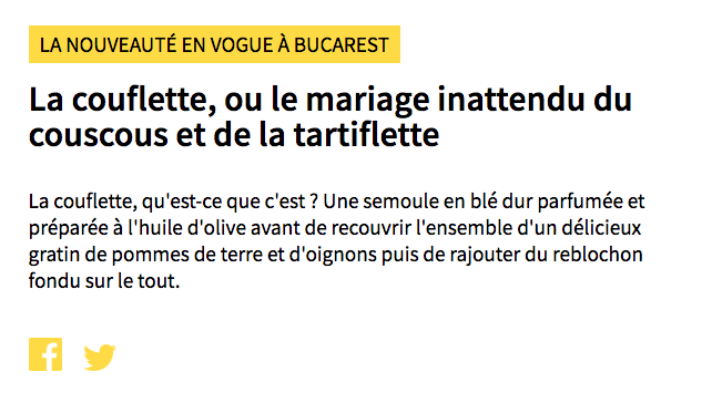 Clara Dealberto (@claradealberto) on Twitter photo 🍜➕🥘 Il fait froid et gris, c'est donc le moment de penser à : MANGER.
Et si avec <a href="/JulesGrandin/">Jules Grandin</a>, on avait imaginé un outil pour générer le pire de la cuisine fusion ?
Question rhétorique bien sûr, ça s'appelle le RisofletteGenerator™, et c'est ici :
goumprod.com/risoflette-gen… 🍜➕🥘 Il fait froid et gris, c'est donc le moment de penser à : MANGER.
Et si avec <a href="/JulesGrandin/">Jules Grandin</a>, on avait imaginé un outil pour générer le pire de la cuisine fusion ?
Question rhétorique bien sûr, ça s'appelle le RisofletteGenerator™, et c'est ici :
goumprod.com/risoflette-gen…