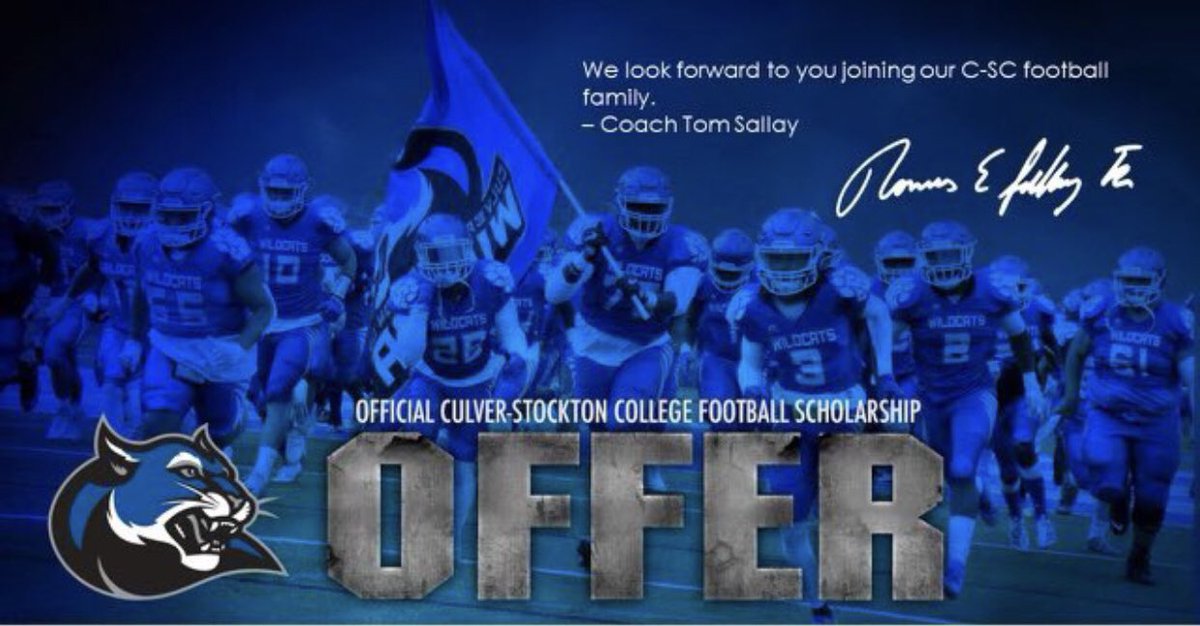 Blessed to announce I have received my 5th Official Offer from <a href="/CSCwildcatsFB/">Culver Football</a>! Thank you <a href="/coachbenson_/">Cal Benson</a> for this opportunity. <a href="/CoachTaylor_CT/">Chris Taylor</a> <a href="/superphenom06/">Chris Wells</a> <a href="/CoachClark6/">Coach Clark</a> <a href="/Coach_Macias/">Coach Andrew Macias</a> <a href="/Fchavezeptimes/">Felix Chavez</a> <a href="/EPSports915/">Borderland Sports</a> <a href="/AndressFootball/">Andress High School Football</a>