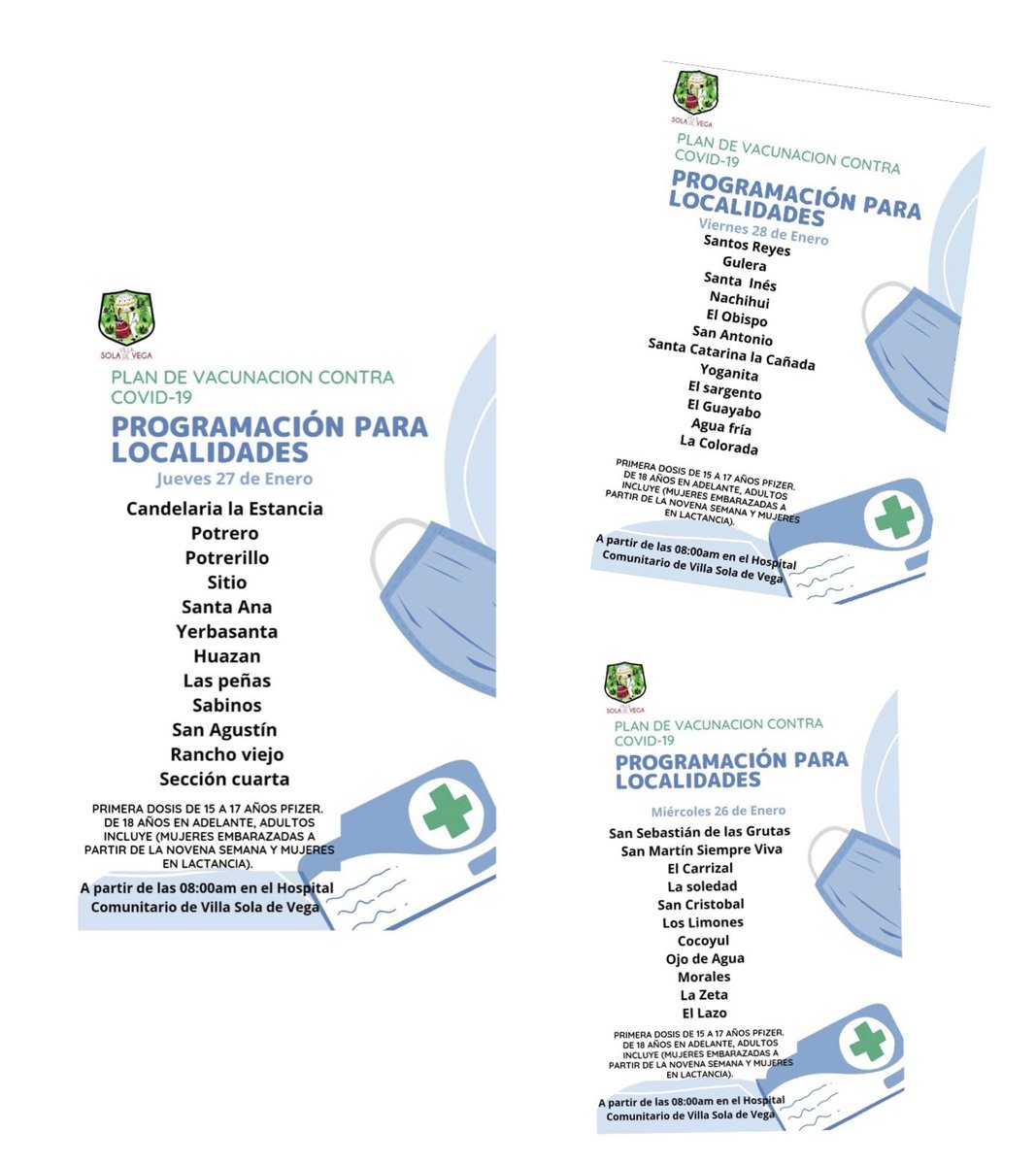 chucholox's tweet photo. “Continúa la vacunación contra el Covid en el Municipio de Villa Solá de Vega” @SSO_GobOax https://t.co/wqubT3Q4hr