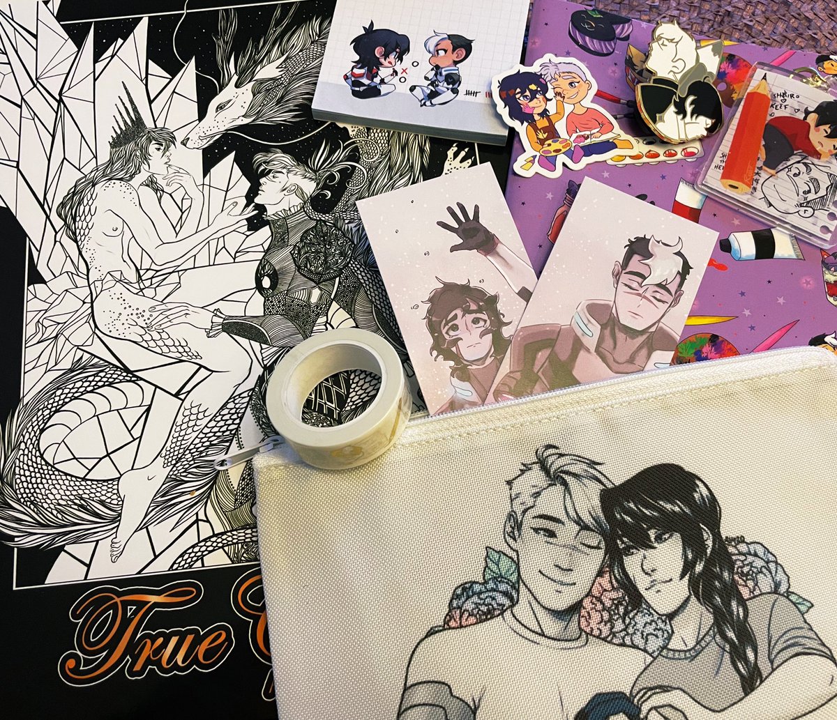 My copy of <a href="/truecolorszine/">True Colors: Sheith Coloring Book - Shipping!</a> arrived and it‘s beautiful 🥺 I forgot I ordered the full bundle. Thank you for the lovely surprise, past me!