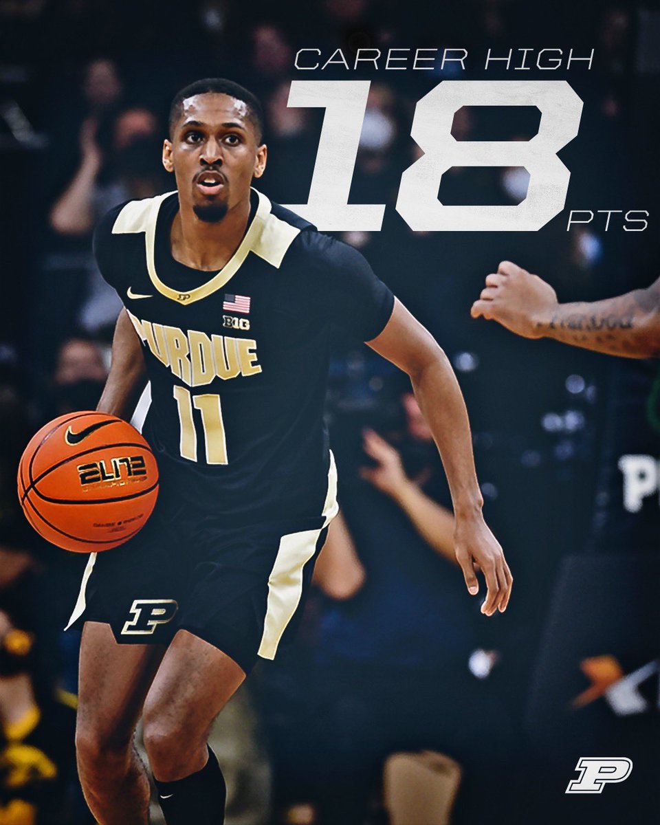 BoilerBall's tweet photo. Came up big last night. 

✅: Career-high 18 points. 
✅: 6-8 FGs
✅: 4-6 3Ps https://t.co/dwedwhZW7J