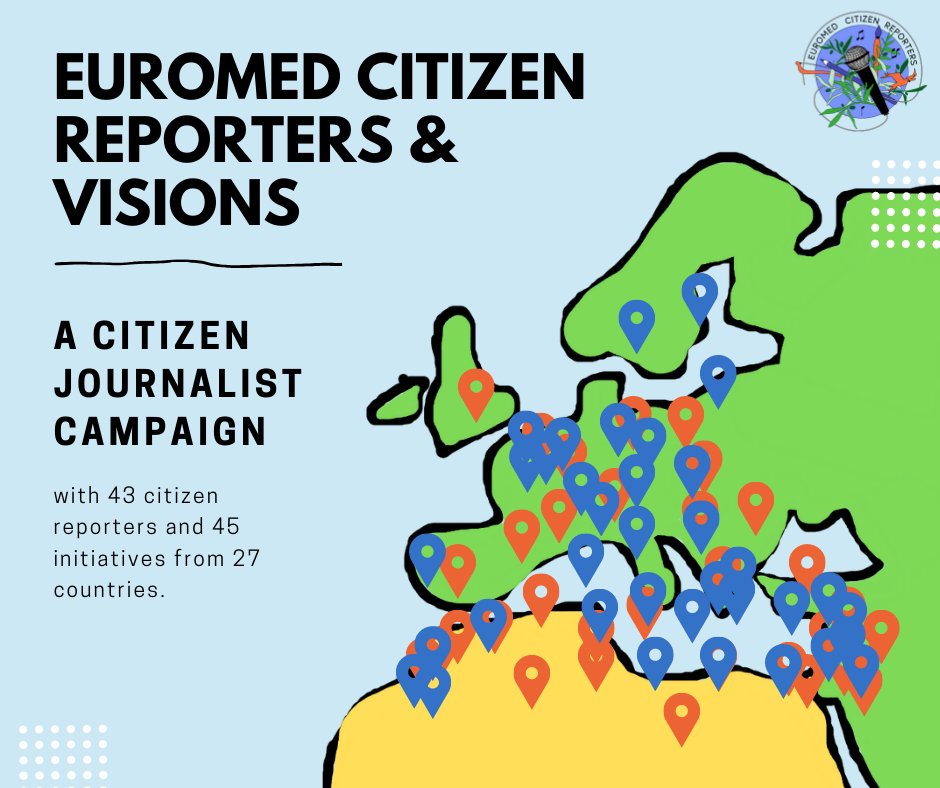 Explore all the inspiring stories and experiences of citizen reporters and initiatives in the euro-med region on our interactive map: euromedcitizenreporters.org/interactive-map 
#EuroMedCR #ecreporters #euromedvisions