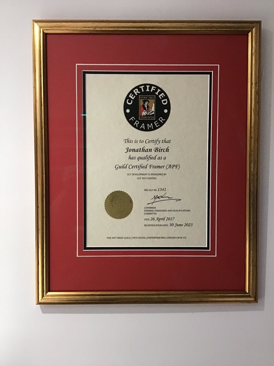 DovetailFraming's tweet photo. The Guild Certified Framer programme is recognised as the qualification for the framing industry and GCF’s are framing in 25 countries. Holders undergo Continuing Professional Development to ensure your work receives only the best expert attention #framedforgood #qualifiedframer https://t.co/gEynR4jS4I
