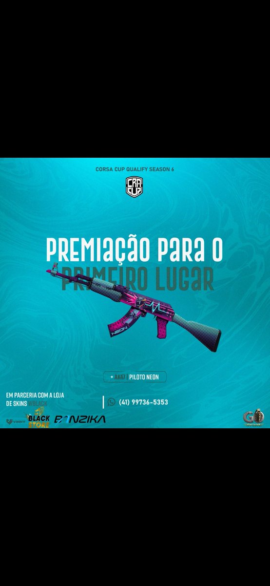 Falaa Galera!! A Corsa Cup lançou a braba novamente com novidades! Lançamos um Qualify para nossa 6 edição Closed, com premiação de mais de 2 mil reais!!! Corra e não perca essa oportunidade. forms.gle/M4n3hpaQ8VgHto…