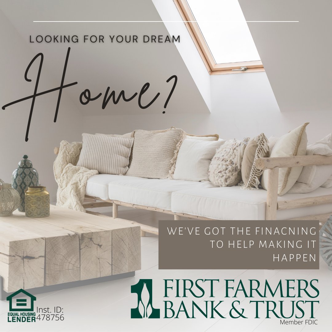 Are you in the market for your dream home? 🏡
Let us help you get the financing you need by Applying for a Mortgage online today! ffbt.com/mortgage/apply…