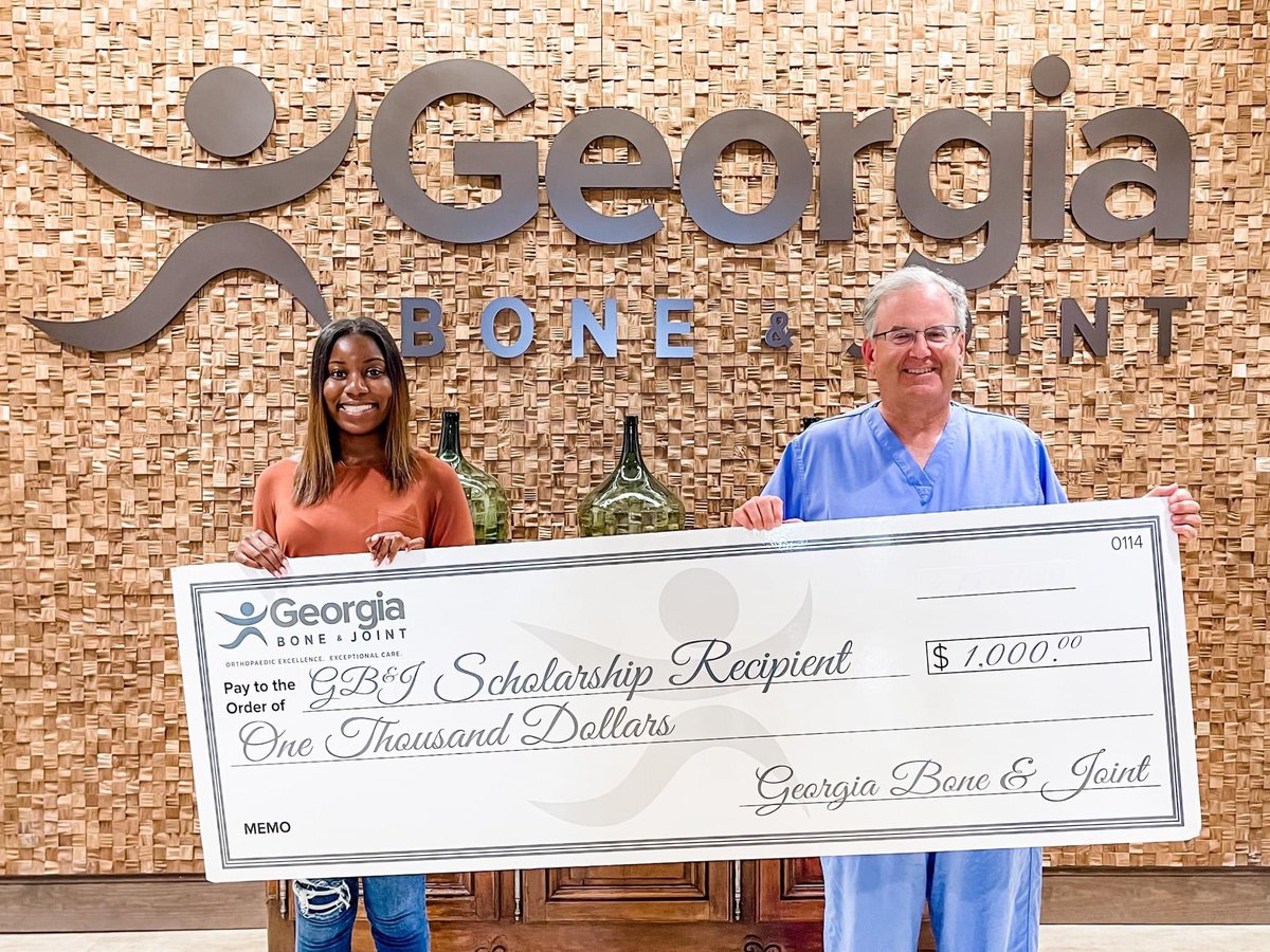 GaBoneandJoint's tweet photo. ATTENTION high school seniors in Coweta and Fayette County. Georgia Bone and Joint is proud to offer scholarships to students in our community that are going into the medical field. If someone you know is interested in this scholarship, please speak to the guidance counselor. https://t.co/fuCHlca8kX