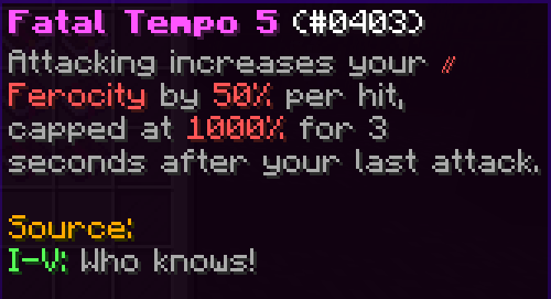 New enchant who dis? 
(numbers may not be final)