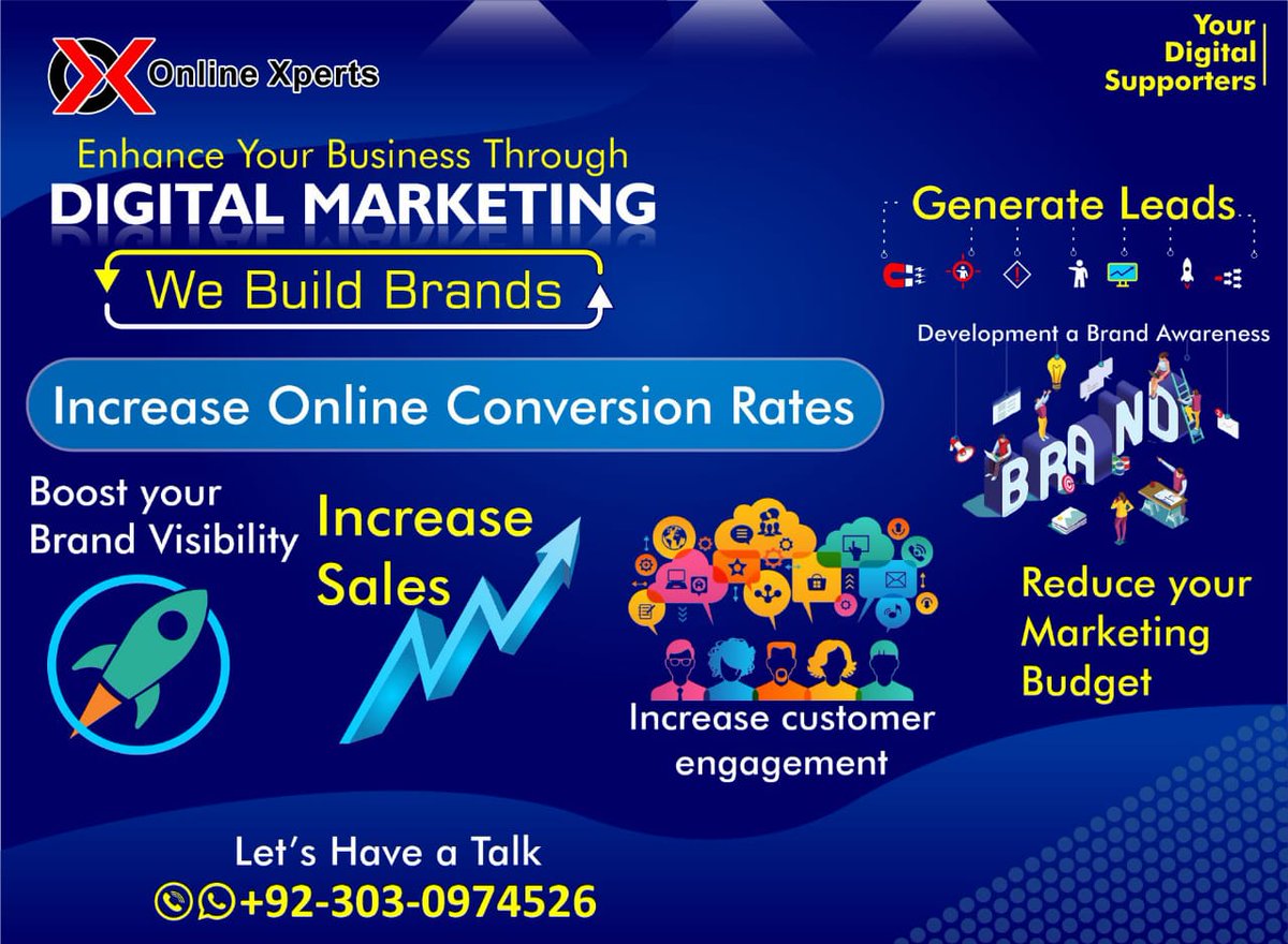 online_xperts's tweet image. ---------We Build Brands-----------
Enhance your Business through Digital Marketing!

#OnlineXperts #digitalmarketing #socialmediamarketing #socialmediaoptimization #increasesales #increaseincome #brandvision #brandvisibility