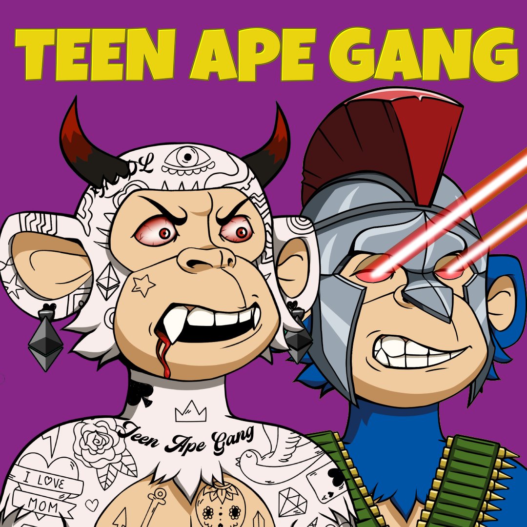 Teen Ape Gang Mutants (Genesis Sold out) tweet media