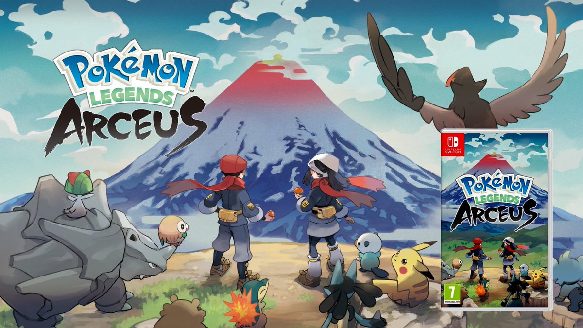uk_gamebase's tweet photo. We are EXTREMELY excited by the release of #PokemonLEGENDS today! and... If your quick we still have a free poster or a steel tin case. #pokemon @pokemon https://t.co/mrI2fr9Kji
