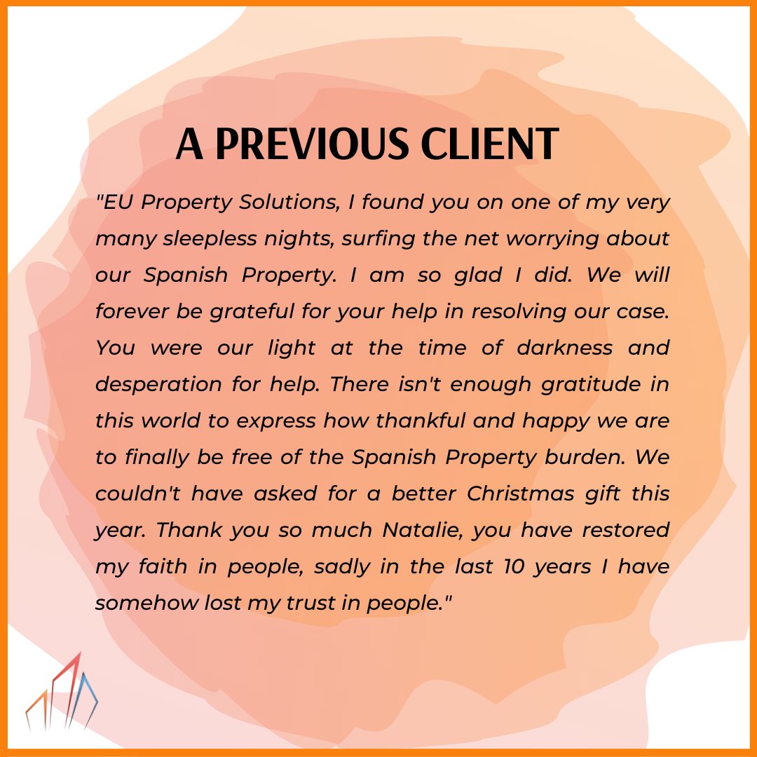 euproperty1's tweet photo. Receiving messages like this one makes our job even more worthwhile. Our obligation is always to our client and that is where our strength lies. 🤍

#friday #message #client #spain #property #debt #burden #help

https://t.co/MJF0gvkBUt https://t.co/pFGAPiHzXo