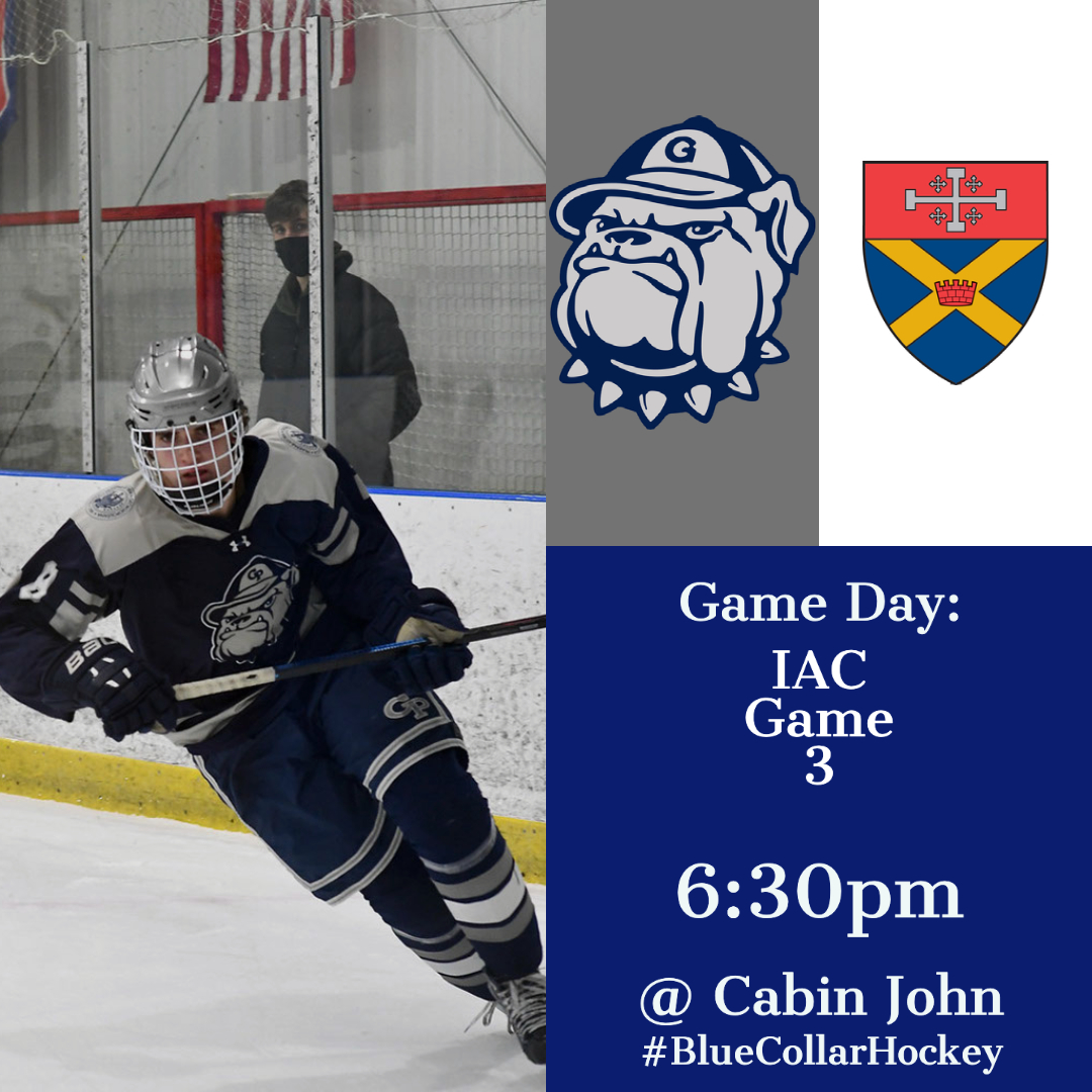 The Cabin doors are open tonight! It's @GeorgetownPrep Senior Night! #bluecollarhockey