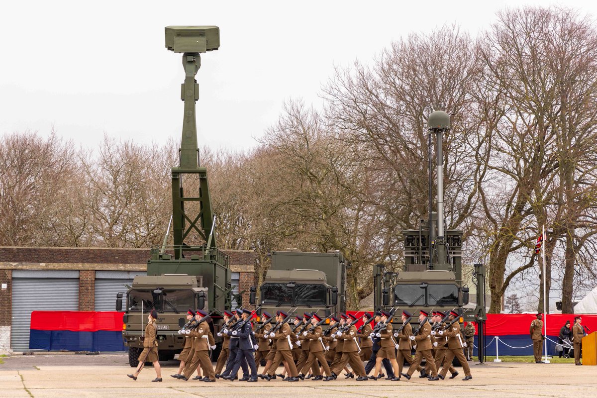 Sky Sabre is unveiled as the new Regimental Colours for 16th Regiment Royal Artillery.