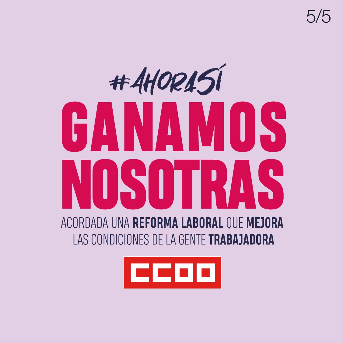 No se puede votar no a una reforma que recupera derechos xa las personas trabajadoras. Para tantas mujeres en precario!

👉 Contra la temporalidad
👉 X la eliminación de contratos de obra y servicio
👉 X la regulación de subcontratas

 Responsabilidad. #AhoraSí #GanamosNosotras