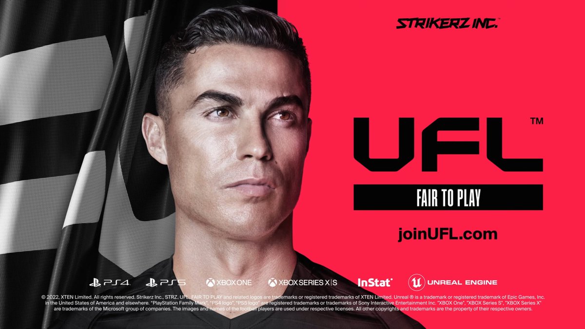 FIFA &amp; eFootball challenger UFL reveals first gameplay footage. Cristiano Ronaldo also revealed to be one of the game's ambassadors

Game is developed by UK studio Strikerz Inc, &amp; is set to be released this year on #PS5, #PS4, Xbox Series X/S &amp; #Xbox One.

buff.ly/3r8H2uV