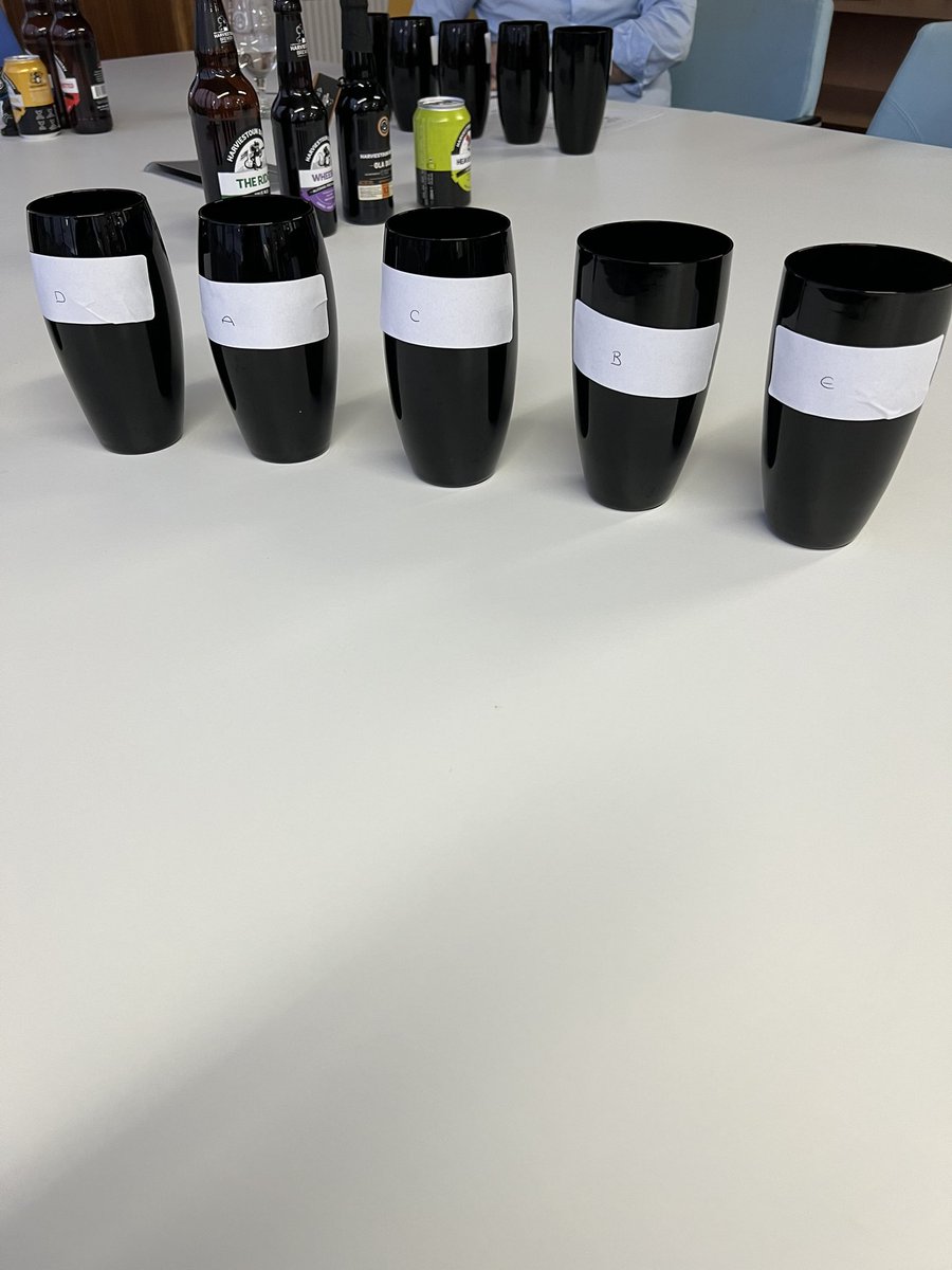 HarviestounBrew's tweet photo. Team blind tasting happening @HarviestounBrew today! 🍺
#TrueCraft #craftbeer https://t.co/fbi1lRDQUc