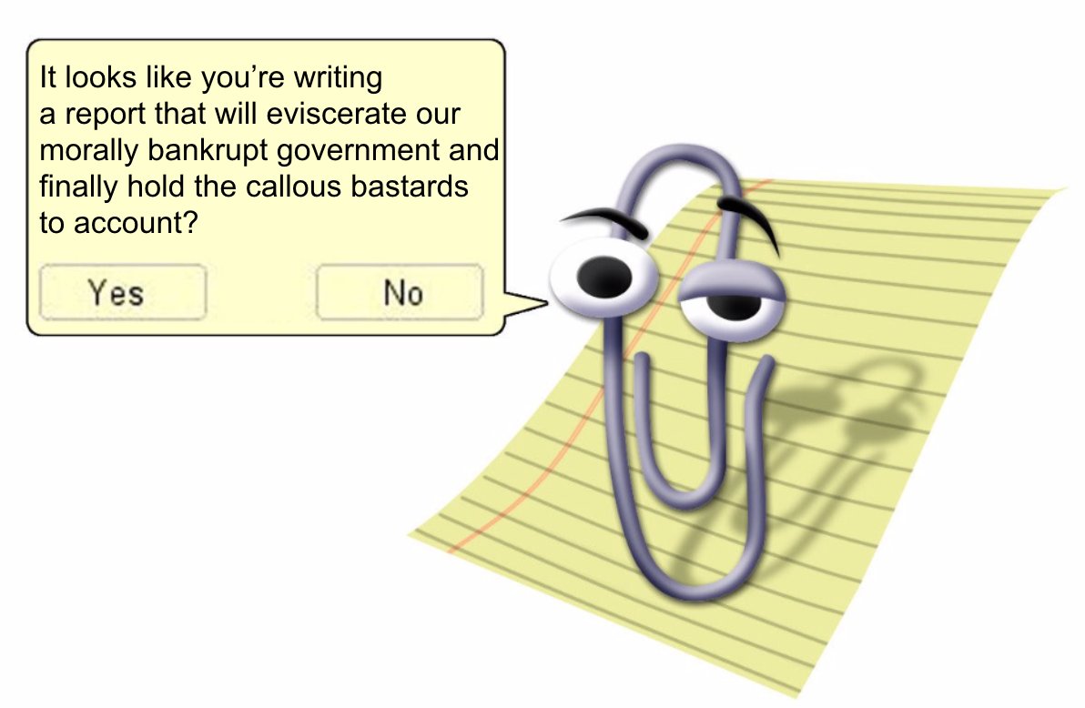 _suegray's tweet photo. Does anyone know how to turn off Clippy? https://t.co/MNBvvY91a8
