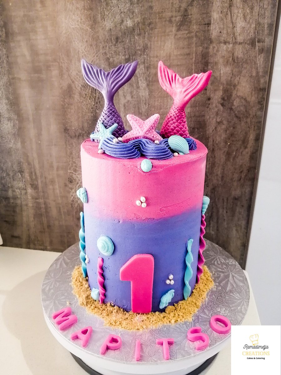 Mermaid cake 😍
#pta #pretoria #cakes #birthdaycake #kidscakes #mermaidcake #ramadimetjacreations