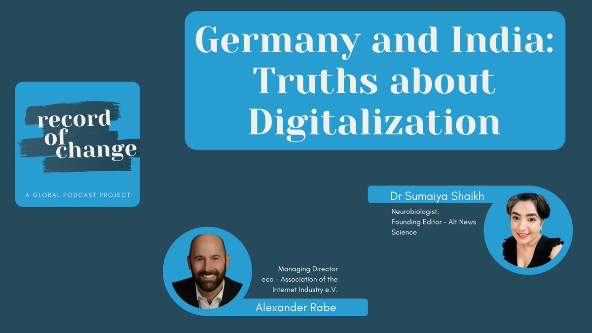 record_change's tweet photo. The latest season of #RecordOfChange is LIVE!

This time around, we're exploring different topics and how #Covid19 has affected them.

The first episode explores how Digitalization has played out in Germany and India during the pandemic. 

https://t.co/5gschZXEhw https://t.co/vSpE23EXlf