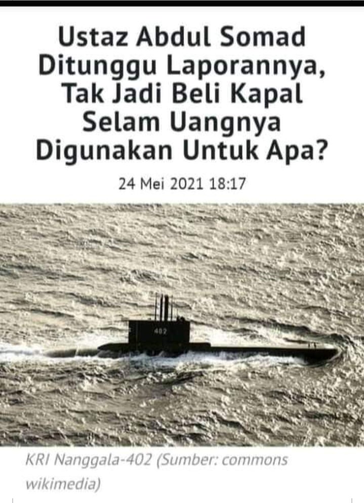 Pak Ustadz mana laporan donasi nya, kog ga ada kabar nya ya ?🤣