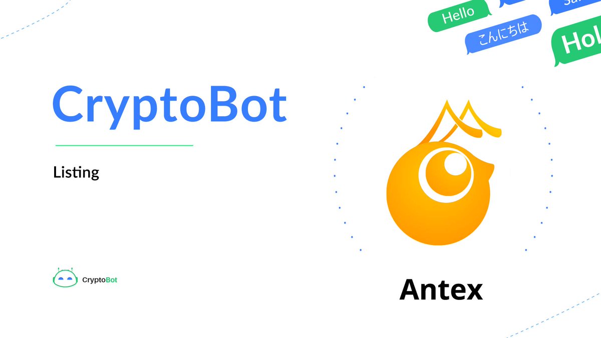 AbsoluteWallet's tweet photo. 🚨 New Listing Detected

We are happy to announce the integration of #Antex in CryptoBot Wallet 🤖

Your $ANTEX tokens are now available from all your devices, anytime!

CryptoBot makes the #cryptocurrencies simple:
➡️ https://t.co/QROsEj6ZIM https://t.co/gmXFxkmfAR