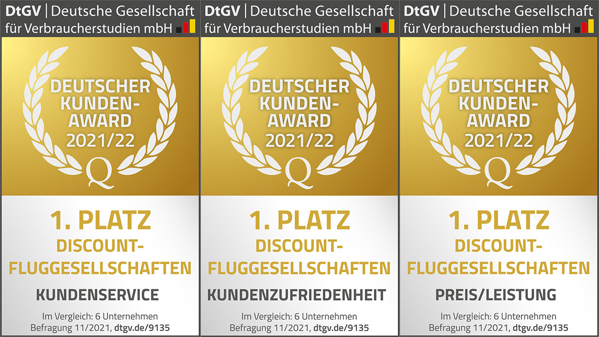 Erneuter Triple-Sieg! Zum zweiten Mal in Folge sind wir dreifacher Sieger des „Deutschen Kunden Awards" in den Kategorien Kundenzufriedenheit, Kundenservice sowie Preis-Leistungs-Verhältnis. 💪 eurowin.gs/3IHvRiM
