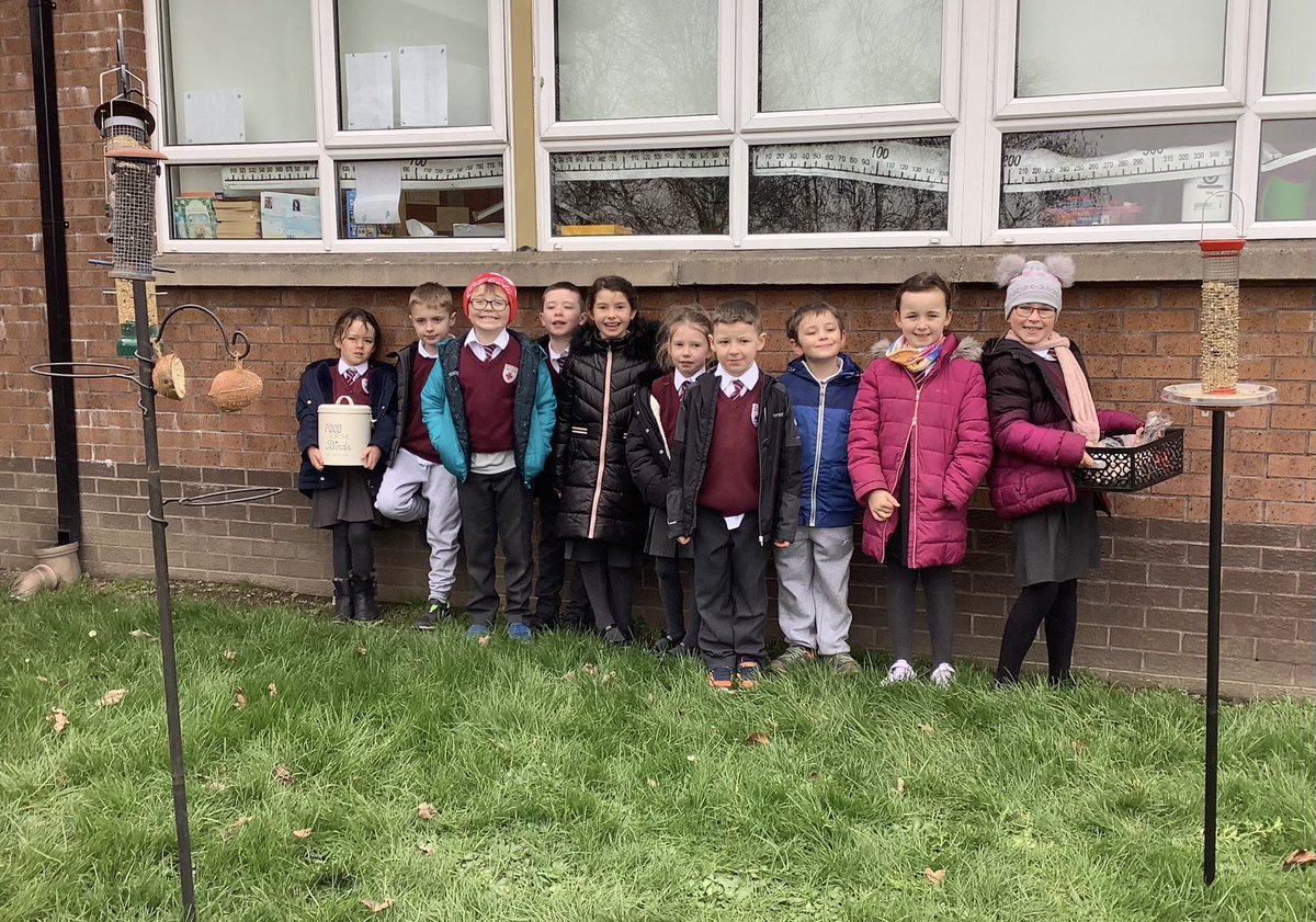 stfaghks1's tweet photo. We opened a café in school for the birds and we made bird boxes! We will always do our bit to help Nature and be good Eco Warriors. @RSPBNI @Natures_Voice @RSPB_Learning  @AntrimLens https://t.co/IgLkfgCOnU