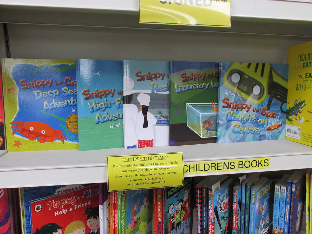 All 5 Snippy The Crab adventures by @AliMilesSnippy available now in #Haverfordwest #Pembrokeshire and we are a proud stockist! 🦀