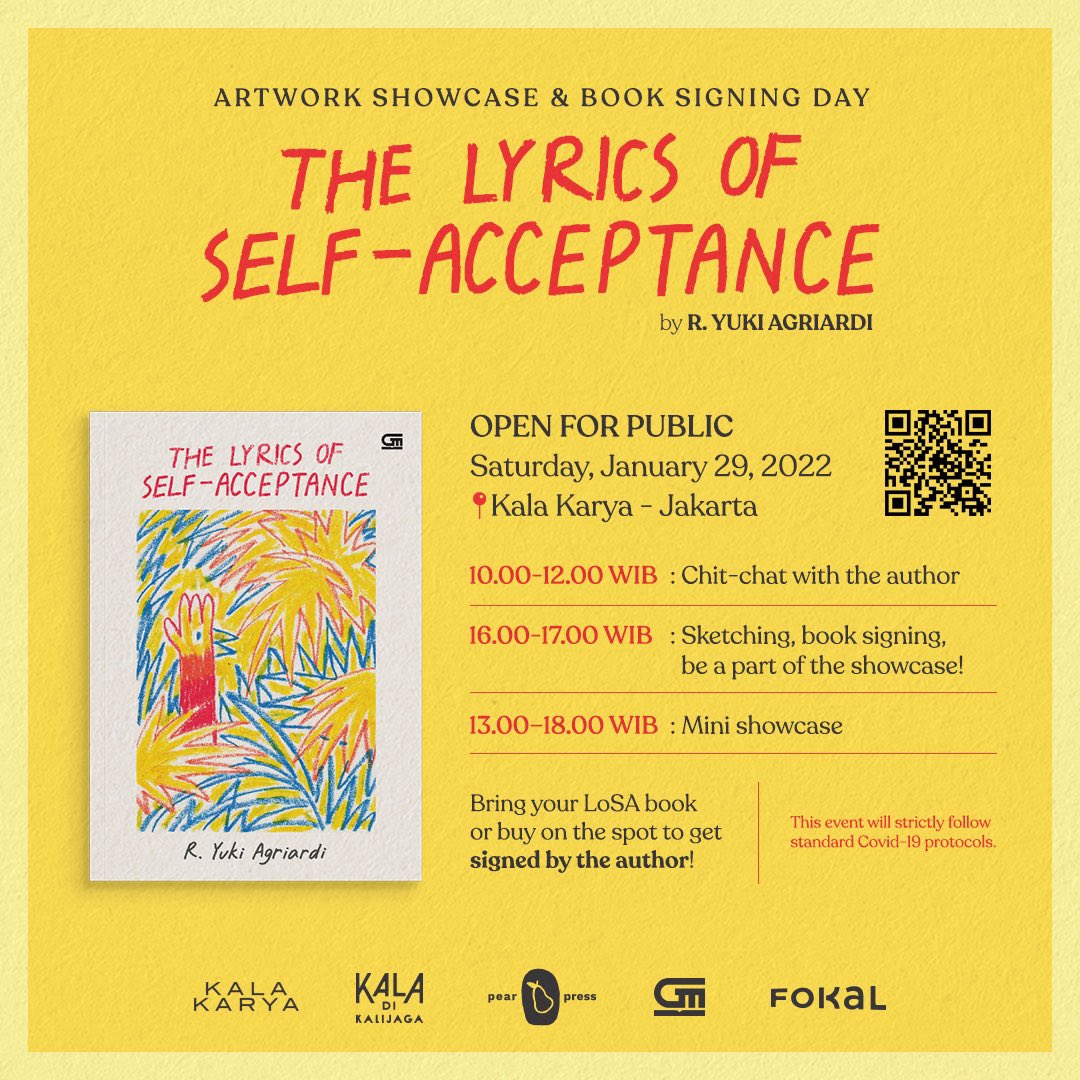 bukugpu's tweet photo. ๐๐ป Acara Sabtu besok!
Artwork Showcase & Book Signing Day #LoSAbook by R. Yuki Agriardi #bukugpu #PearPress acara terbuka untuk umum, silakan langsung datang ke Kala Karya, Jakarta. โจ https://t.co/zfR7c48ape