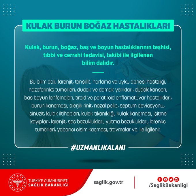 Kulak Burun Boğaz Hastalıkları Tanımı