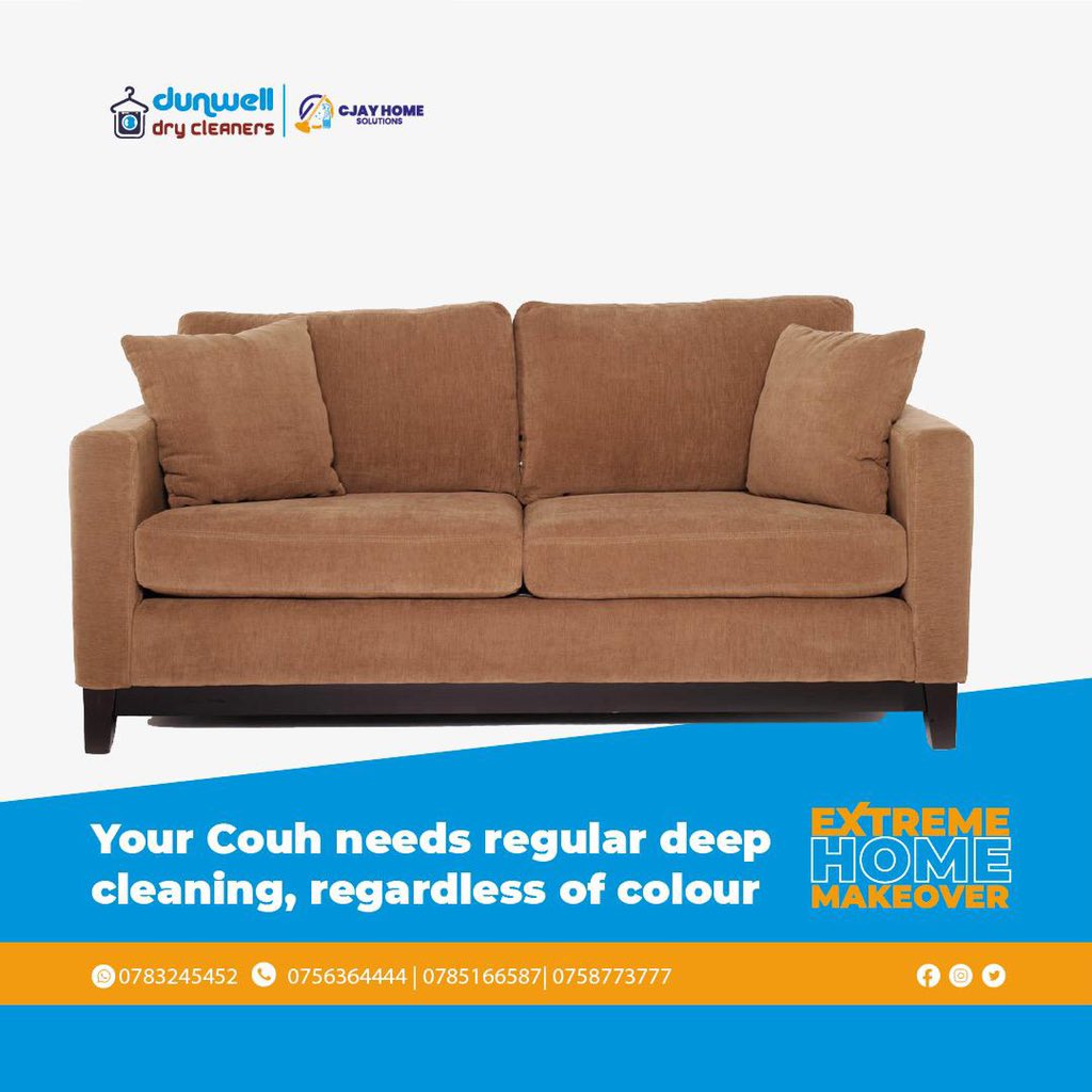 SirDavidKN's tweet photo. Don’t let your chairs first develop cobwebs 😏 
@CjayH_S does couch cleaning at very affordable prices. 
Book your appointment now!!! 
#ExtremeHomeMakeOver https://t.co/eV4TvM6ra6