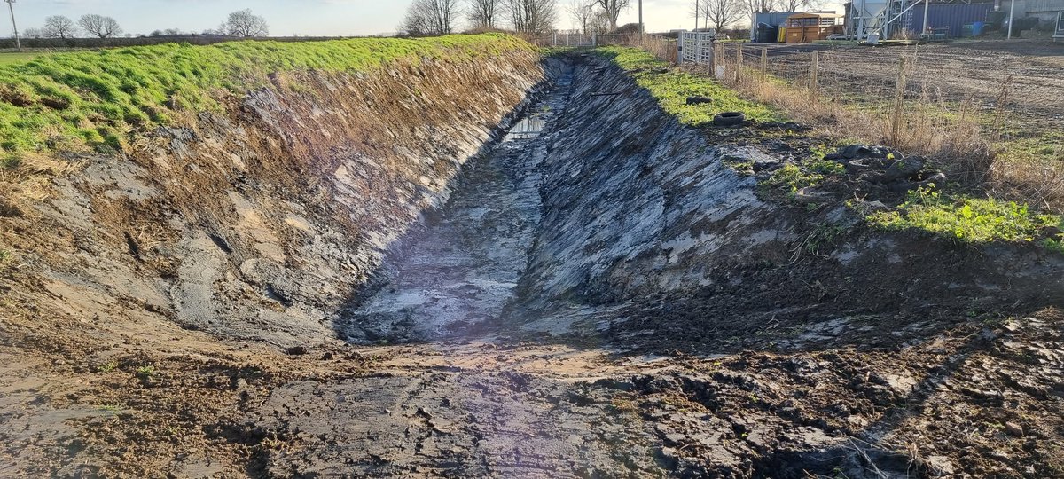 Adrianplanthire's tweet photo. Literally in the s**t this week cleaning out an old slurry lagoon https://t.co/0CRR6w412f