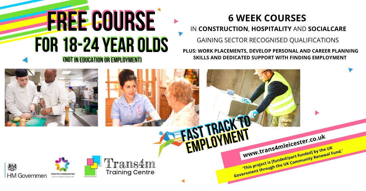 We're so excited to be a part of the 12 voluntary organisations that have formed the <a href="/Positive_Coms/">Positive Communities</a>  project!

If you'd like to learn more, please get in touch with our team on 0116 2621537.

#courses #education #training #learning #course #career  #employment #workplacement