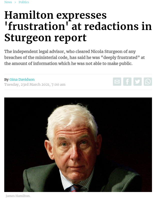 batmanfan935's tweet photo. If she is demanding an unredacted Sue Gray report why doesn't Scotland get to see the full Hamilton report?
The man himself said it was in the public interest
#resignsturgeon #unredact
@georgegalloway @Jamie_Blackett @Douglas4Moray @murdo_fraser @jackiebmsp @agcolehamilton https://t.co/KlzsIROLbq