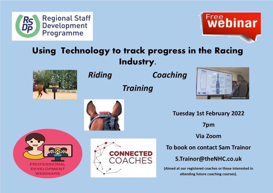 regional_train's tweet image. Are you one of our registered coaches or are intrested in doing our coaching courses this year? 
Jockey coaches welcome.
Don’t forget next Tuesdays webinar, get in touch to join. 🐎👍
#progressivecoaching #mentoring #CPD