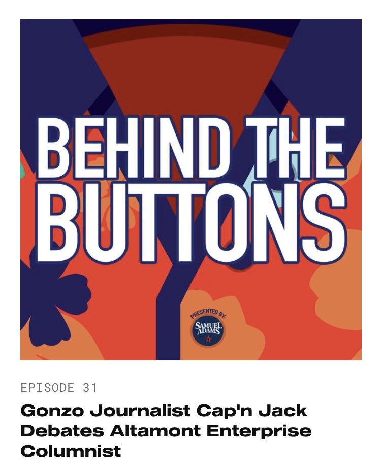 TwoButtonsDeep's tweet photo. Tune in to a brand new Behind the Buttons π§ Capβn Jack debates the @theAEnews columnist about his choice words for Jack and the future of central warehouse in Albany, which may or may not result in a free round of whiskey for the entire city π₯ π
https://t.co/sV2X58rGgF https://t.co/ggVyHSlxfg