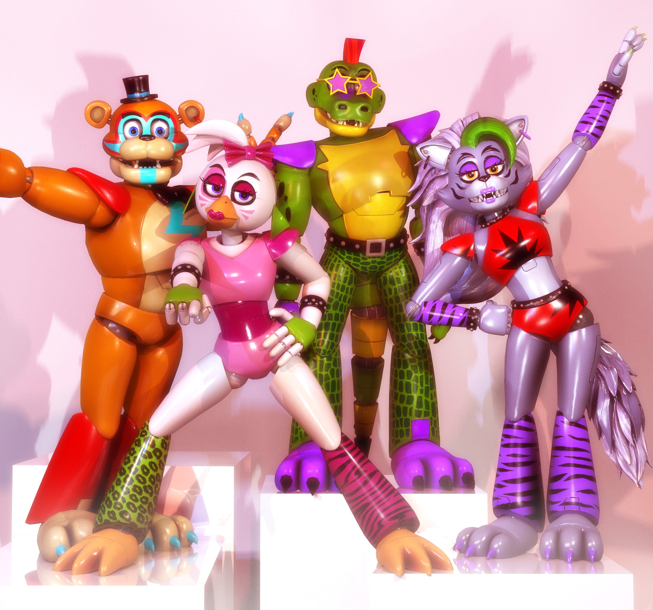 The Weirdest Weirdo on X: Not a #yanasfunplace or #weirdosworld post, but  still I'd like to share this render I did for fun. Animatronics from FNaF:  SB just remind me so much